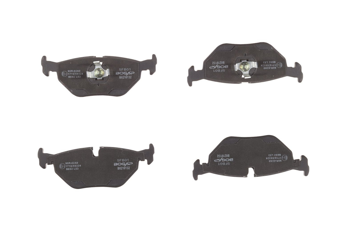 BOGAP Premium Brake Pad Set for disc brake B8210132