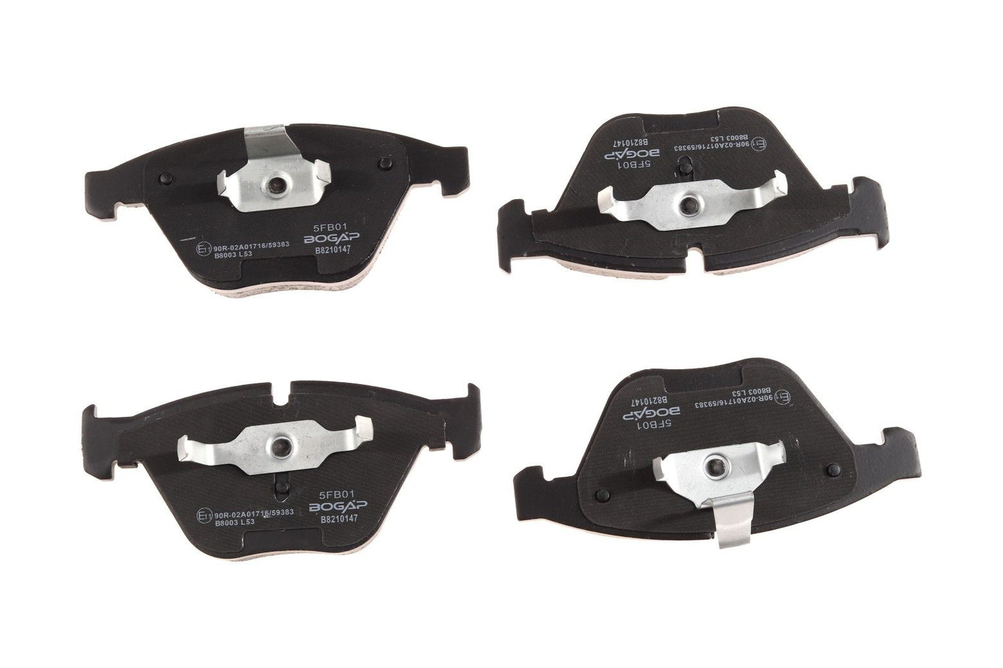 BOGAP Premium Brake Pad Set for disc brake B8210147