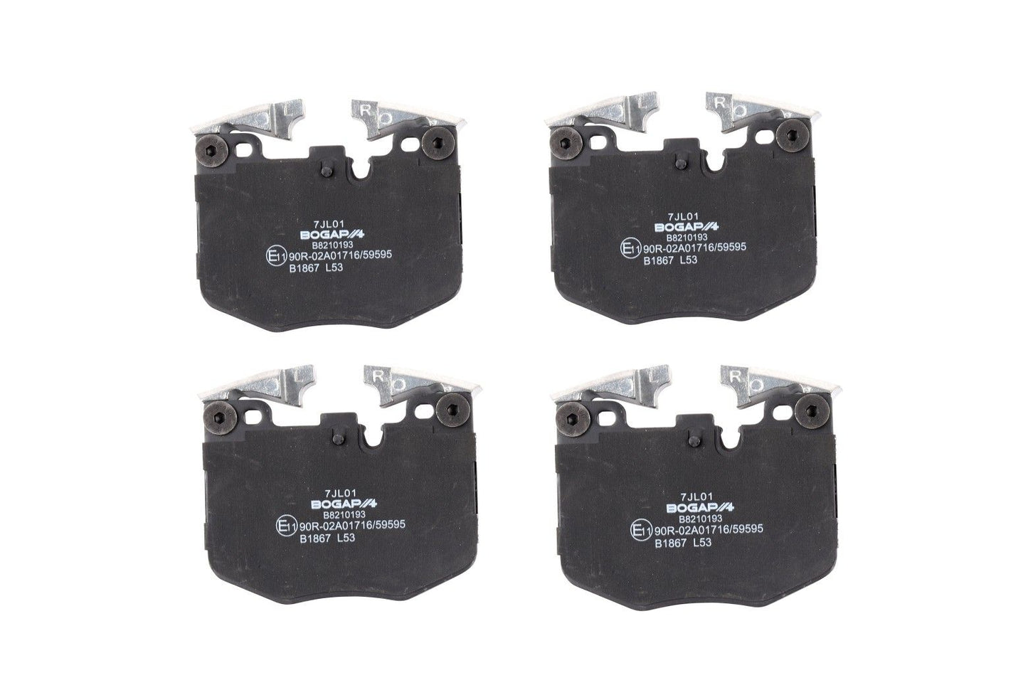 BOGAP Premium Brake Pad Set for disc brake B8210193