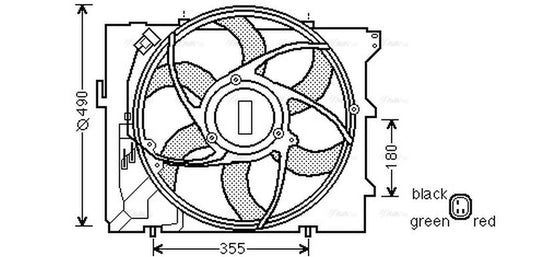 AVA Radiator Cooling Fan BW7523
