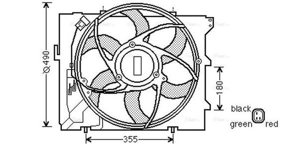 AVA Radiator Cooling Fan BW7523