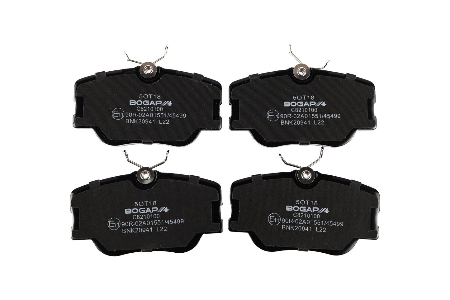 BOGAP Premium Brake Pad Set for disc brake C8210100