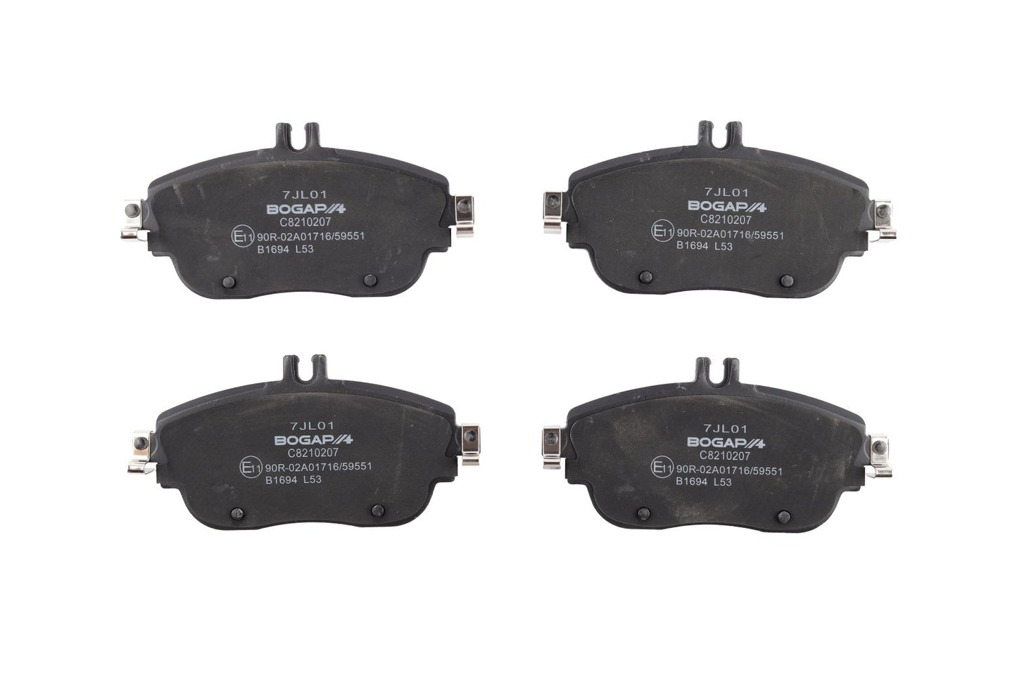 BOGAP Premium Brake Pad Set for disc brake C8210207