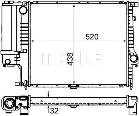 MAHLE Radiator CR327000P
