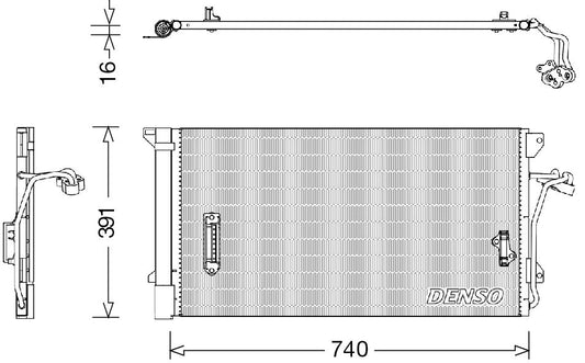 Denso Aircon Condenser DCN02027
