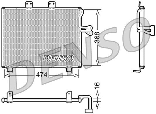 Denso New Condenser for Jeep DCN06013