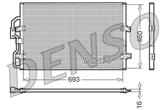 Denso Aircon Condenser DCN07040