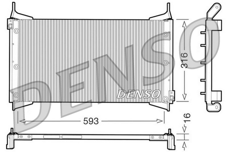 Denso Aircon Condenser DCN09012