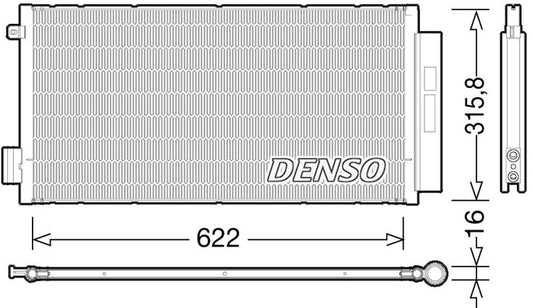 Denso Aircon Condenser DCN09044
