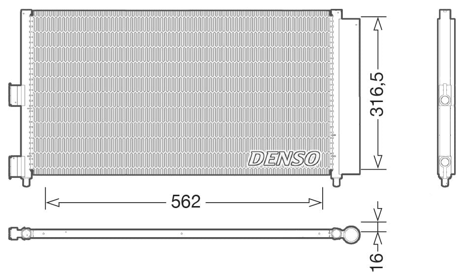 Denso Aircon Condenser DCN09072