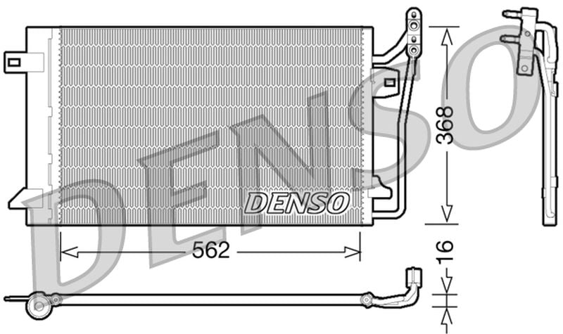 Denso Aircon Condenser DCN10026