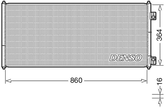 Denso Aircon Condenser DCN10032