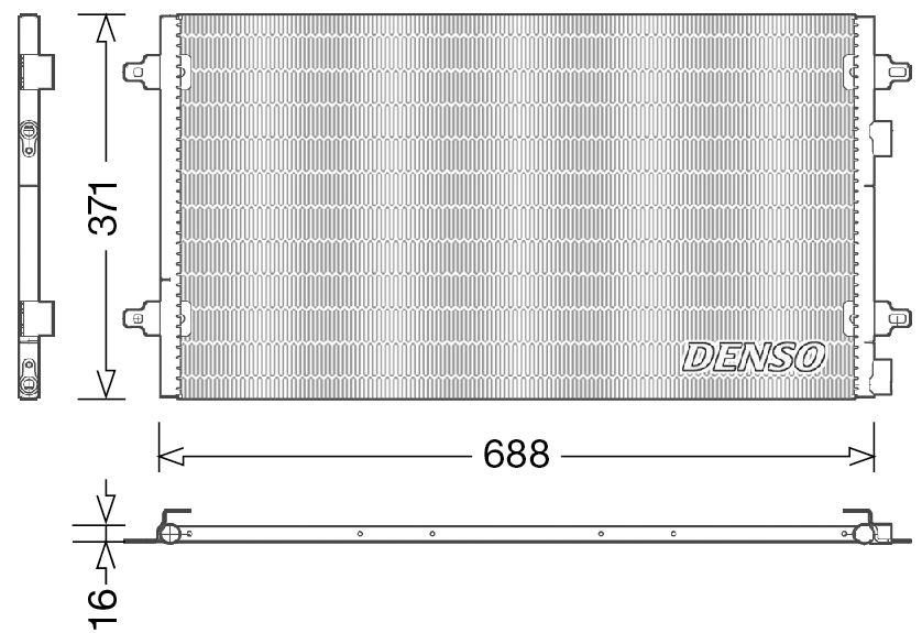 Denso Aircon Condenser DCN13004