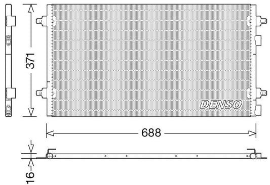 Denso Aircon Condenser DCN13004