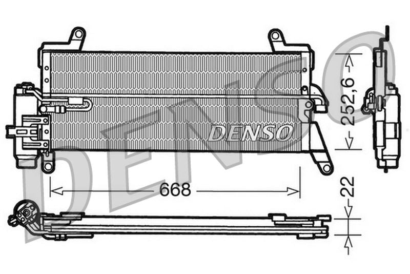 Denso Aircon Condenser DCN13010