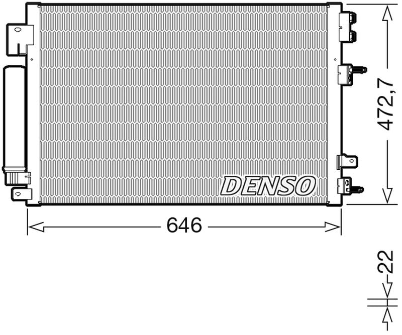 Denso Aircon Condenser DCN13021