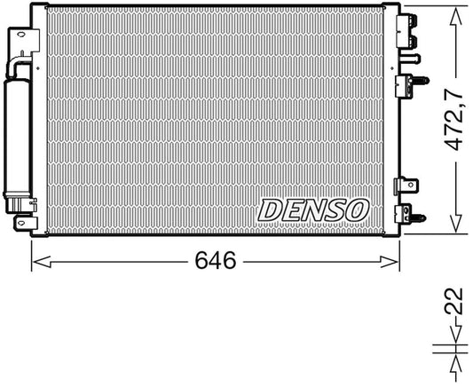 Denso Aircon Condenser DCN13022