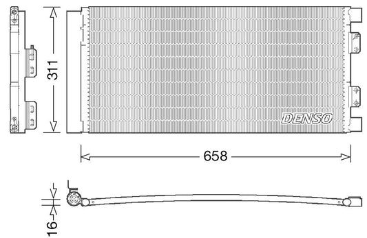 Denso Aircon Condenser DCN14002