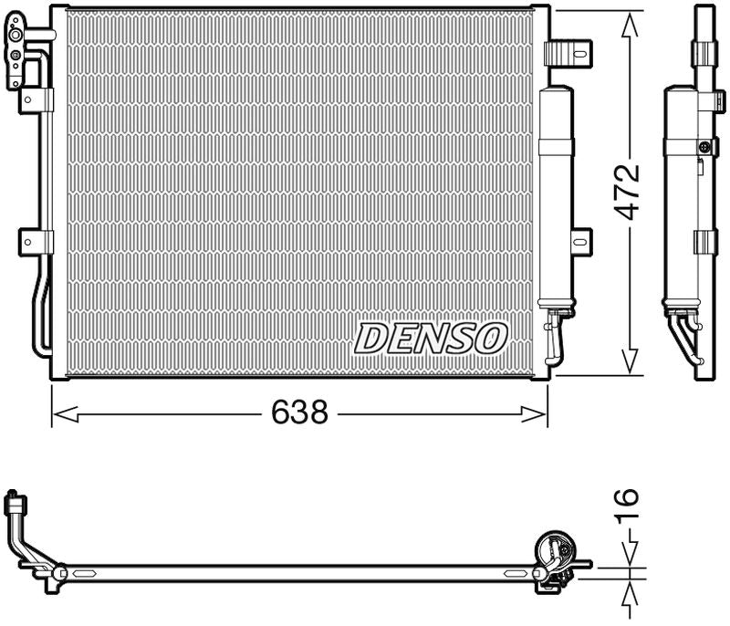 Denso Aircon Condenser DCN14003