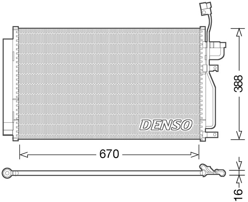 Denso Aircon Condenser DCN15002