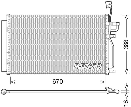 Denso Aircon Condenser DCN15002
