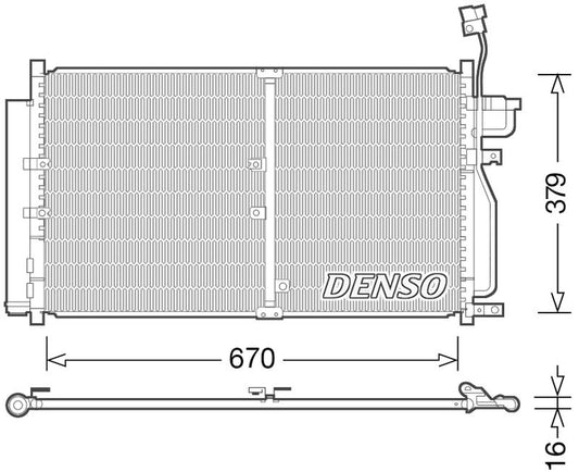 Denso Aircon Condenser DCN15003