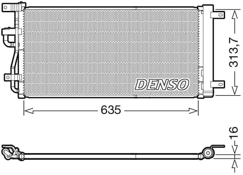 Denso Aircon Condenser DCN15007