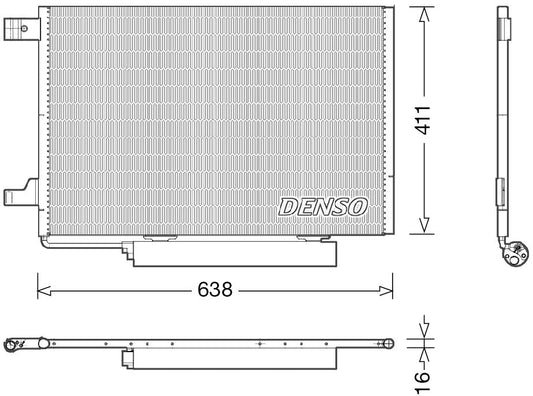 Denso Aircon Condenser DCN17006