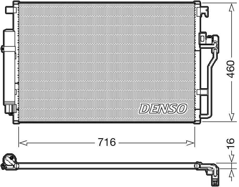 Denso Aircon Condenser DCN17008