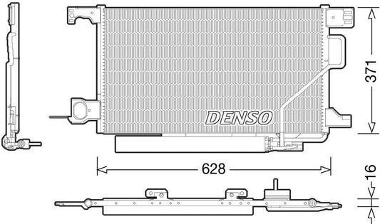 Denso Aircon Condenser DCN17026
