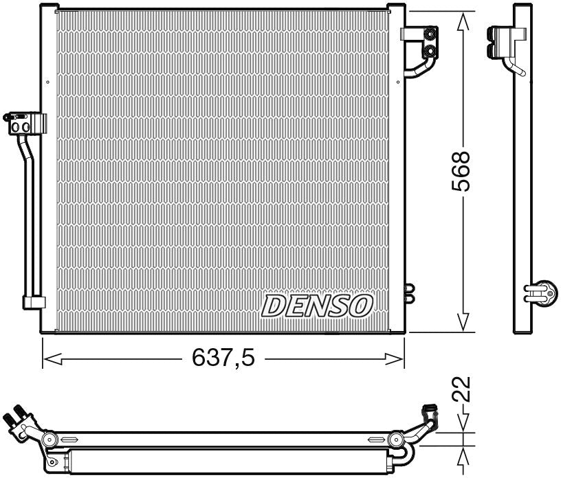 Denso Aircon Condenser DCN17058