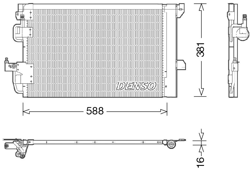 Denso Aircon Condenser DCN20007