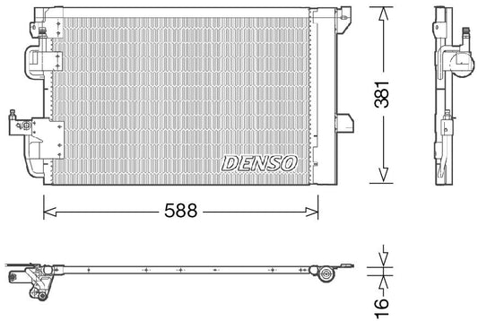 Denso Aircon Condenser DCN20007