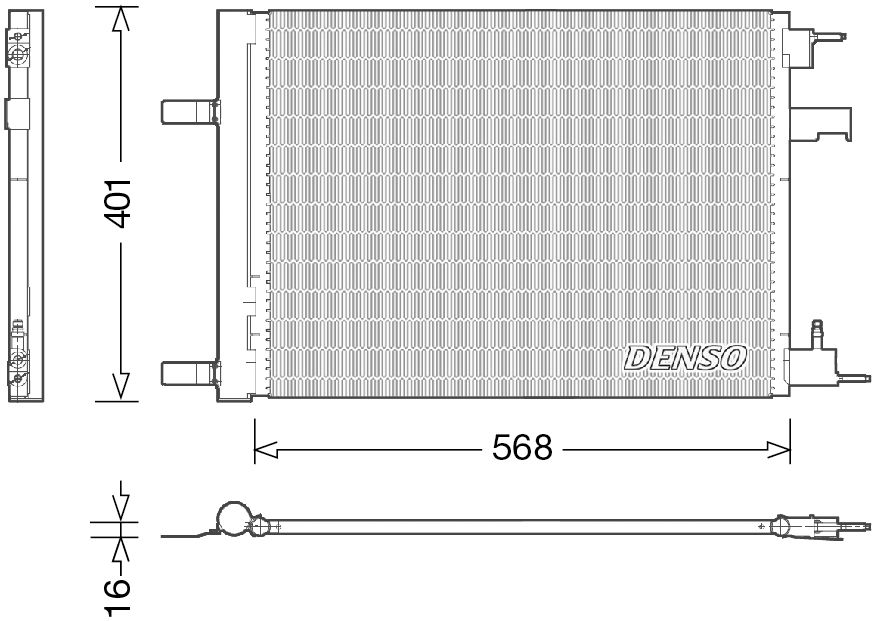 Denso Aircon Condenser DCN20008