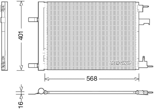 Denso Aircon Condenser DCN20008
