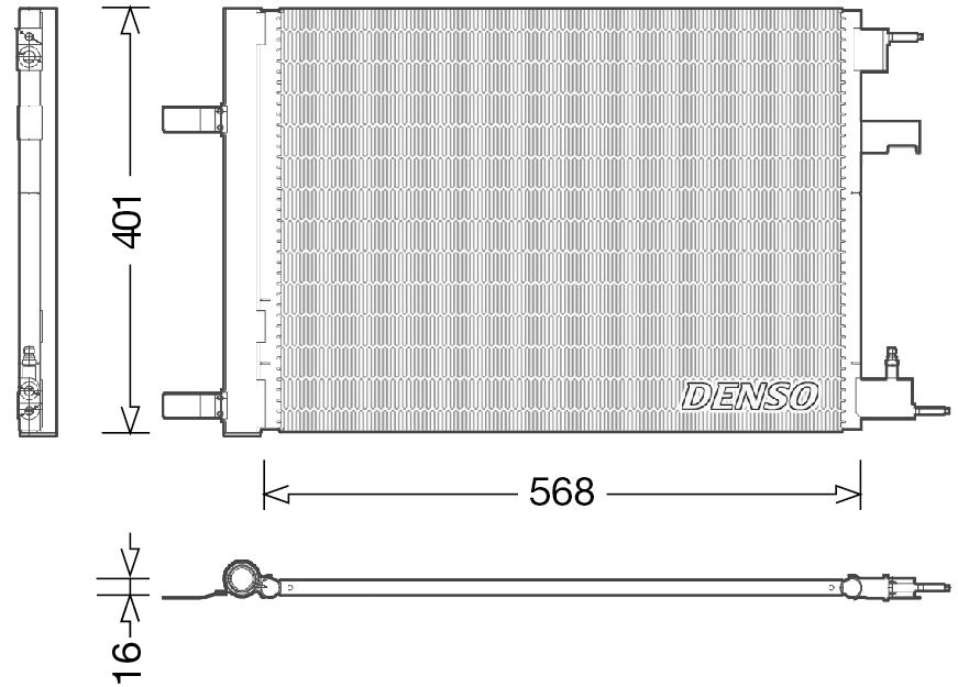 Denso Aircon Condenser DCN20014