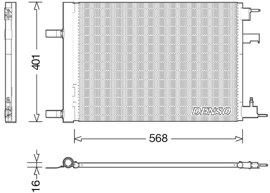 Denso Aircon Condenser DCN20014