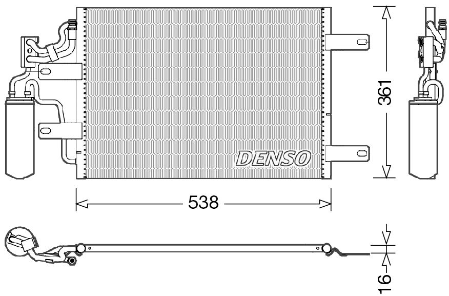 Denso Aircon Condenser DCN20025
