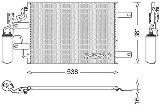 Denso Aircon Condenser DCN20025