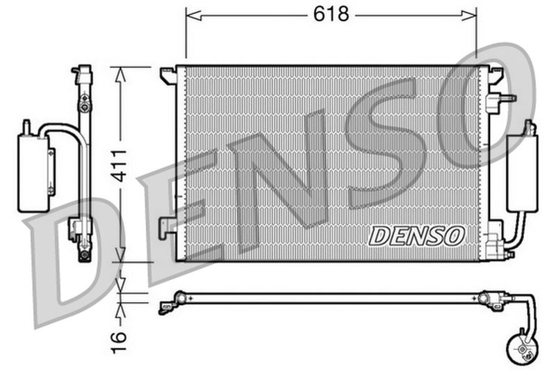 Denso Aircon Condenser DCN20035