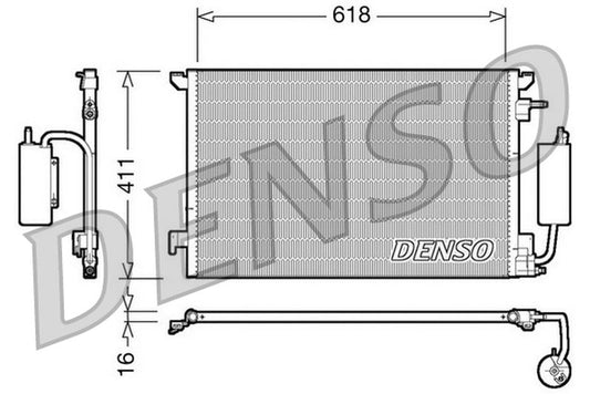 Denso Aircon Condenser DCN20035