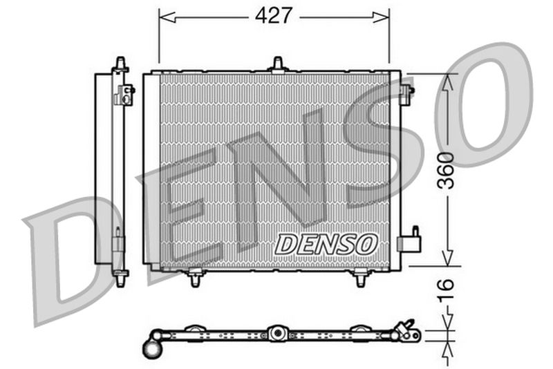 Denso New Condenser for Peugeot / Citroën DCN21009