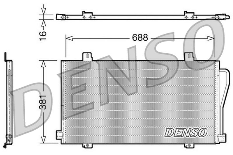 Denso Aircon Condenser DCN23017