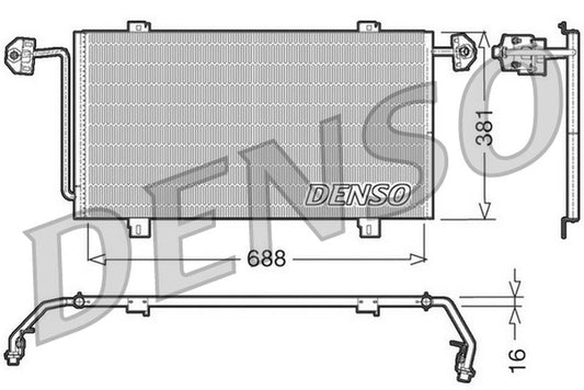 Denso Aircon Condenser DCN23023