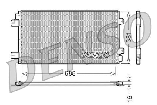 Denso Aircon Condenser DCN23024