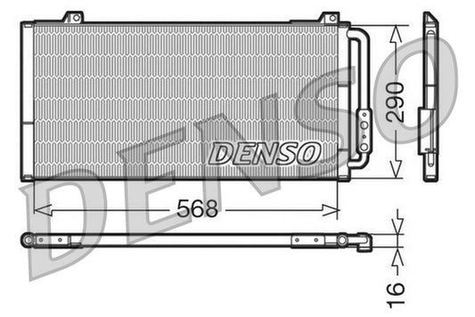 Denso Aircon Condenser DCN24001