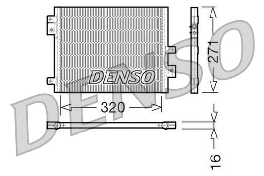 Denso Aircon Condenser DCN28002