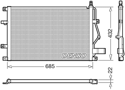 Denso Aircon Condenser DCN33013