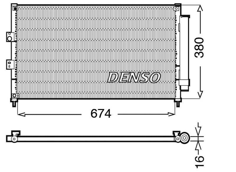 Denso Aircon Condenser DCN40014