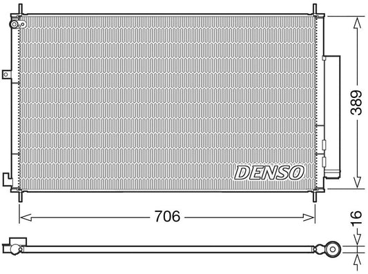 Denso Aircon Condenser DCN40024